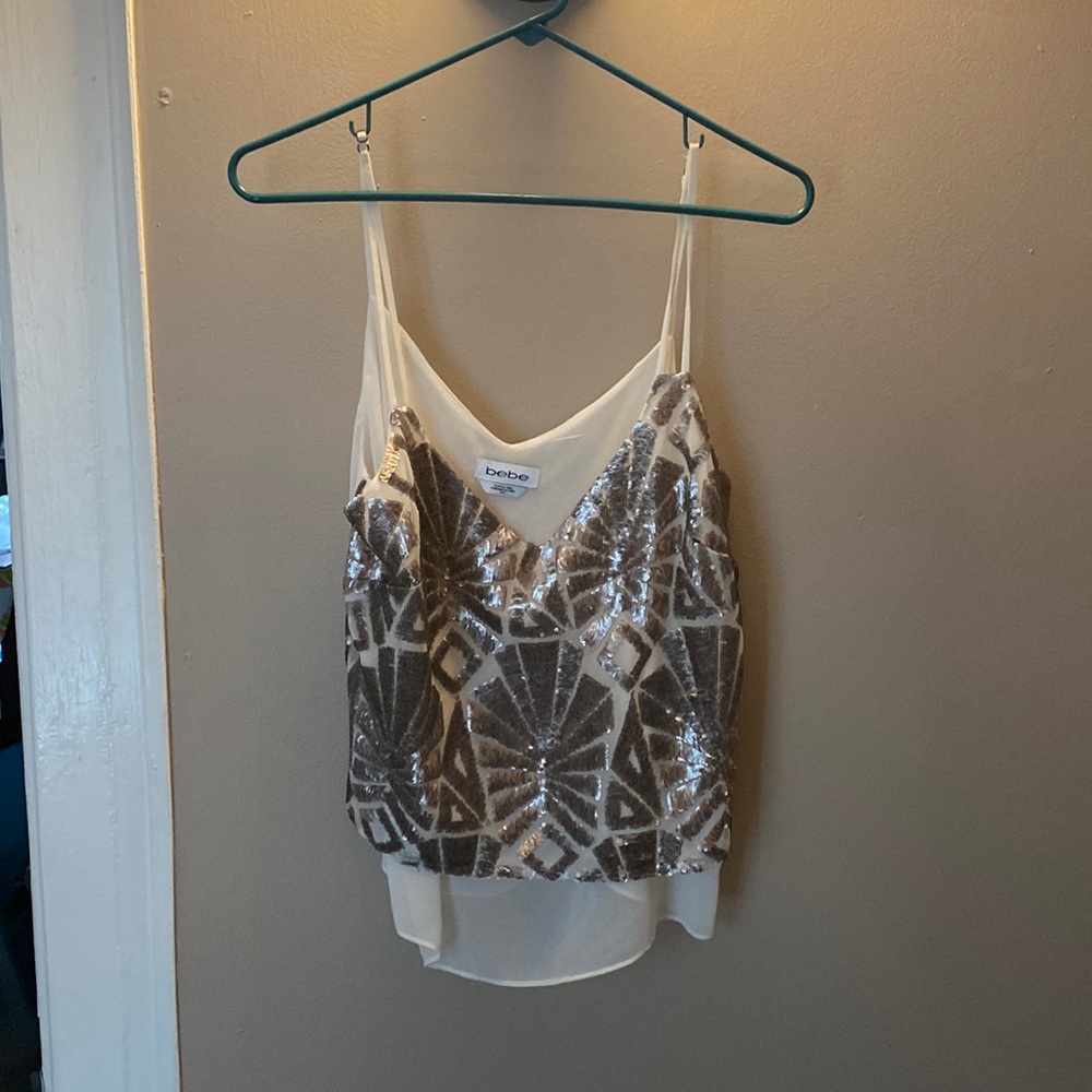 Sparkly sequin Bebe top